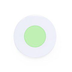 Pin blanco de gran tamaño con imperdible | Area 2 | 30 x 30