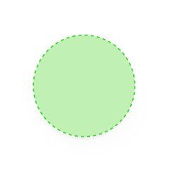 Pin blanco de gran tamaño con imperdible | Area 4 | 55 x 55