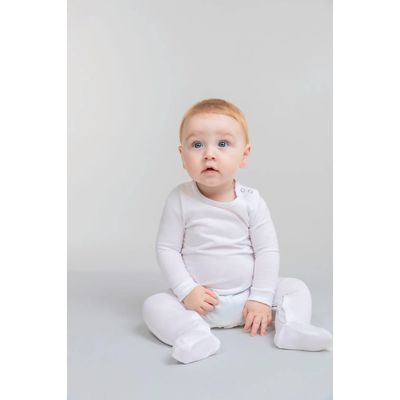 Pijama algodón orgánico para bebé White 0/3M