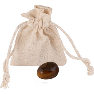 Piedra natural en bolsa de algodón Marrón