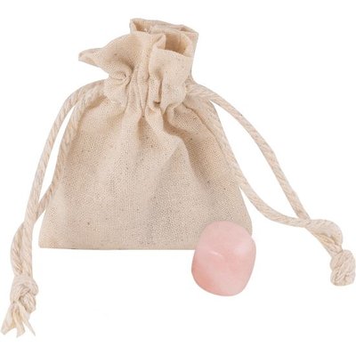 Piedra natural en bolsa de algodón Rosa