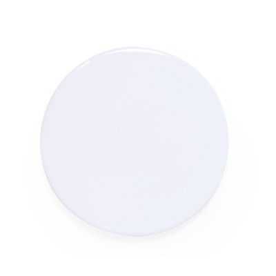 Pin blanco de gran tamaño con imperdible Bla