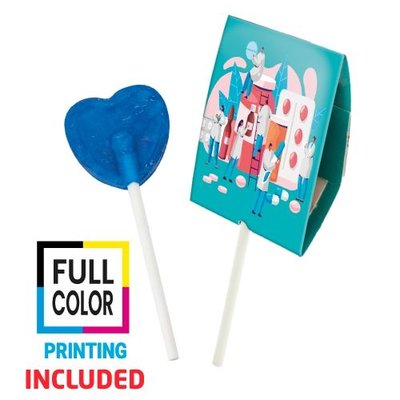 Piruleta corazón pintalennguas