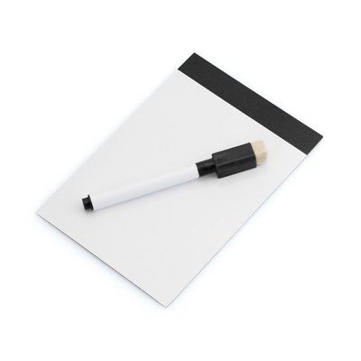 Pizarra magnética con bolígrafo y borrador Negro