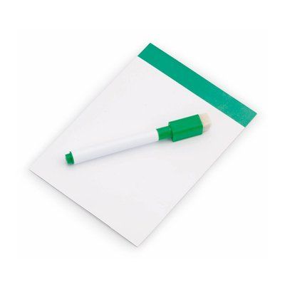 Pizarra magnética con bolígrafo y borrador Verde