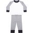 Pijama a rayas para bebé Navy / White 0/6M