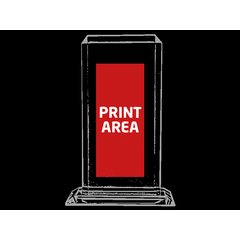 Placa Biselada Grande con Estuche | Delante centro | 90 x 25