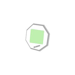 Placa conmemorativa de cristal con apoyo | Centrado | 80 x 80