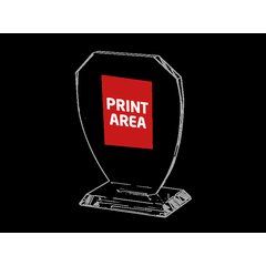 Placa Cristal Mediana con Base | Delante centro | 60 x 80