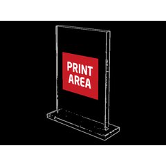 Placa Cristal Rectangular con base | Centro | 60 x 80