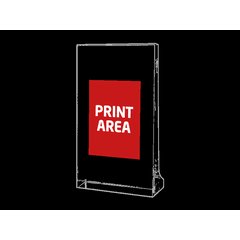 Placa Cristal Rectángulo Vertical | Delante centro | 60 x 80