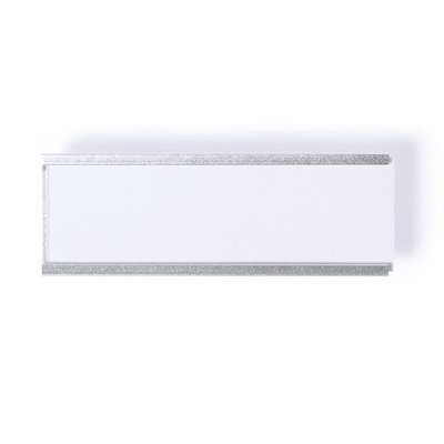 Placa identificación con marco de aluminio anodizado