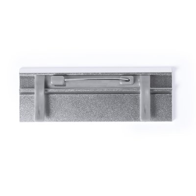Placa identificación con marco de aluminio anodizado