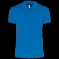 Polo deportivo manga corta infantil Aqua Blue 12/14 Ans