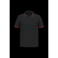 Polo manga corta hombre Black / Red 3Xl