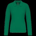Polo de manga larga entallado mujer Kelly Green M