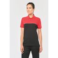 Polo bicolor manga corta unisex