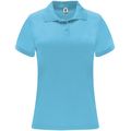 Polo técnico de manga corta para mujer Turquesa Xl