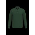 Polo manga larga hombre algodón piqué Forest Green 4Xl