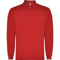 Polo Manga Larga con Cuello y Puños Acanalados Rojo 2Xl