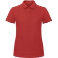 Polo entallado para mujer 100% algodón Red L