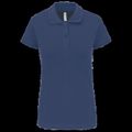 Polo algodón manga corta mujer Deep Blue M