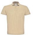 Polo hombre cuello canalé Sand M