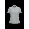 Polo piqué de manga corta de mujer Snow Grey L