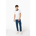 Polo bicolor hombre algodón