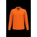 Polo manga larga hombre algodón piqué Orange Xl