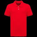 Polo algodón orgánico infantil Red 12/14 Ans