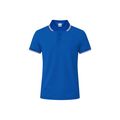Polo de piqué transpirable Azul M