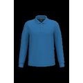 Polo manga larga hombre algodón piqué Light Royal Blue Xxl