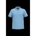 Polo de algodón manga corta para hombre Sky Blue Xxl