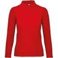 Polo manga larga mujer punto piqué Red Xs