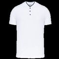 Polo cuello mao para hombre White / Navy M