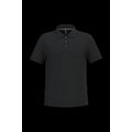 Polo de algodón manga corta para hombre Black S