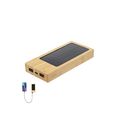 Power Bank Solar 4000mAh Bambú