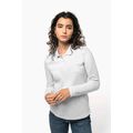 Polo manga larga mujer algodón lavable