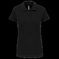 Polo algodón manga corta mujer Black L