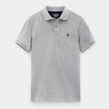 Polo de algodón orgánico Medium Grey Heather Xxl