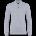 Polo manga larga infantil algodón Oxford Grey 8/10 Ans