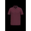 Polo piqué manga corta de algodón Wine M