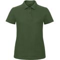 Polo entallado para mujer 100% algodón Bottle Green Xl