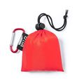Poncho Sostenible Adulto con Funda Roj