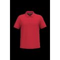 Polo de algodón manga corta para hombre Red M
