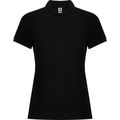 Polo mujer manga corta entallado Negro S