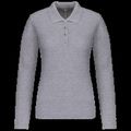 Polo de manga larga entallado mujer Oxford Grey Xl