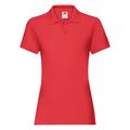 Polo premium mujer algodón Red S