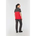 Polo bicolor manga corta unisex
